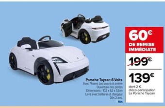 Porsche Taycan 6 Volts