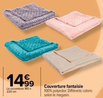Carrefour Couverture fantaisie offre