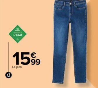 Carrefour Jean Push Femme offre