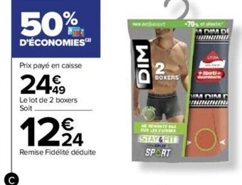 Carrefour Boxers Homme offre