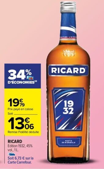 Carrefour RICARD offre