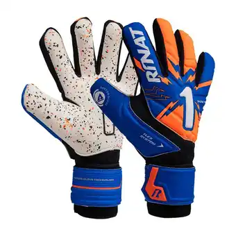 Decathlon Gant de gardien enfants rinat magnetik turf bleu roi/orange offre