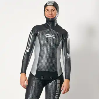 Veste apnée c4 carbon femme néoprène glide skin 3mm - sideral