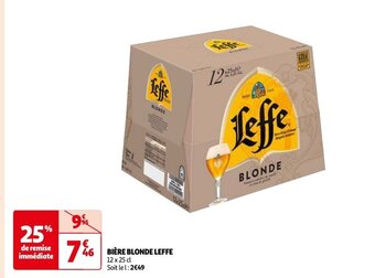 Auchan BIÈRE BLONDE LEFFE offre