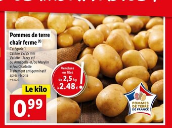 Lidl Pommes de terre chair ferme (¹) offre