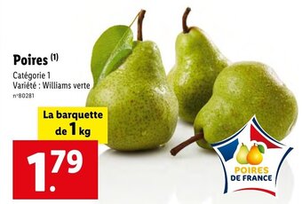 Lidl Poires offre