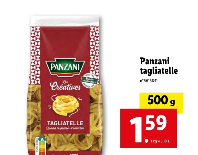 Promo Panzani tagliatelle chez Lidl