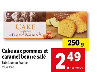 Lidl Cake aux pommes et Caramel Beurre Salé offre