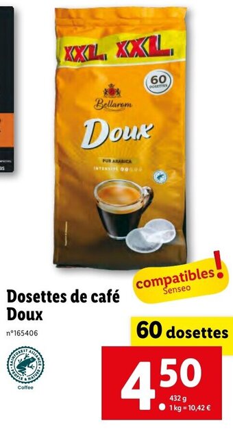 Lidl Dosettes de café Doux offre