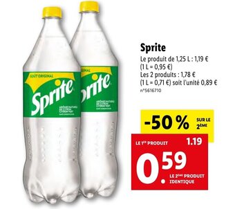 Lidl Sprite offre