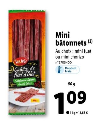 Lidl Mini bâtonnets (3) offre