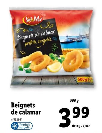 Lidl Beignets de calamar offre