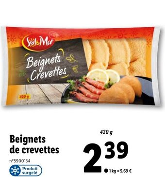 Lidl Beignets de crevettes offre