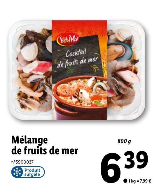 Promo Mélange de fruits de mer chez Lidl