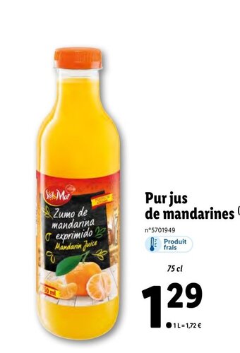 Lidl Purjus de mandarines (4) offre