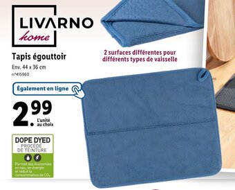 Lidl Tapis égouttoir offre