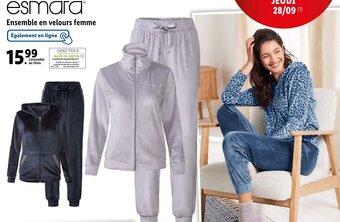 Lidl Ensemble en velours femme offre