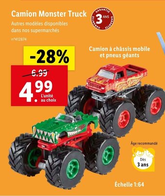 Lidl Camion Monster Truck offre