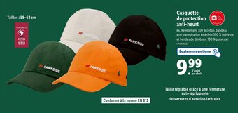 Lidl Casquette de protection anti-heurt offre