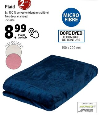 Lidl Plaid offre