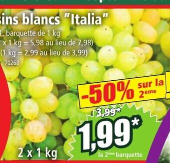 Norma Raisins blancs "Italia" offre