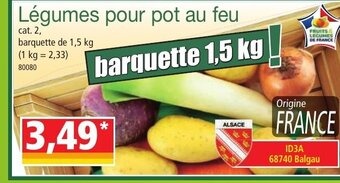 Norma Légumes pour pot au feu barquette 1,5 kg offre