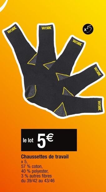 Work chaussettes de travail