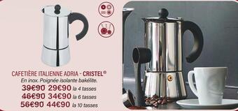 Ambiances & Styles Cristel cafetière italienne adria offre