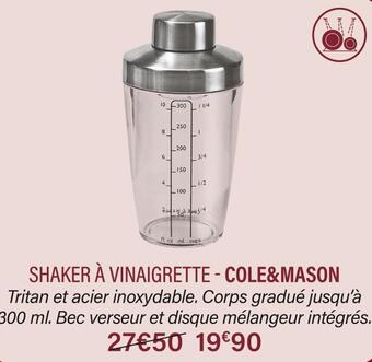 Ambiances & Styles Cole&mason shaker à vinaigrette offre