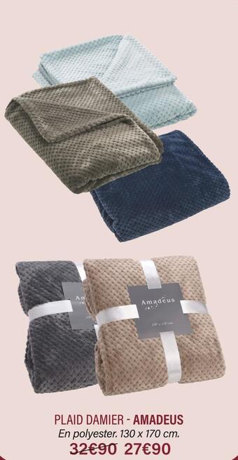 Ambiances & Styles Plaid damier - amadeus offre