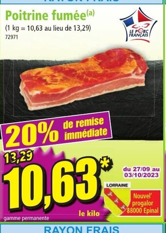 Norma Poitrine fumée offre