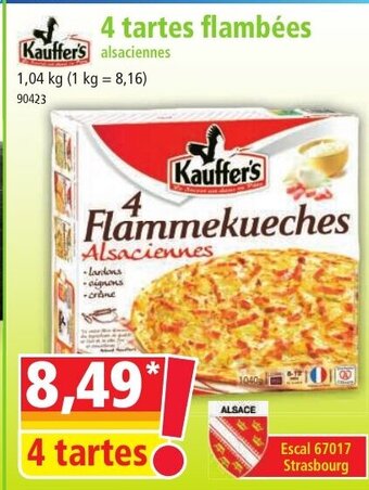 Norma 4 tartes flambées offre