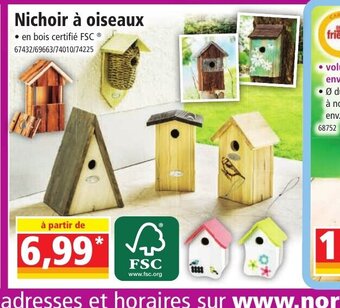 Norma Nichoir à oiseaux offre