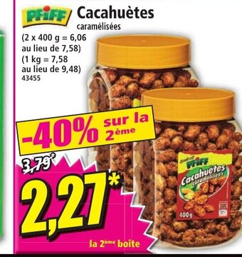 Norma PFIFF Cacahuètes offre