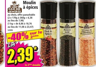 Norma Moulin à épices offre