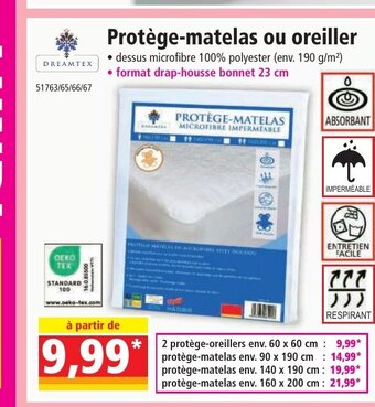 Norma Protège-matelas ou oreiller offre