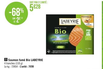 B Saumon fumé Bio LABEYRIE