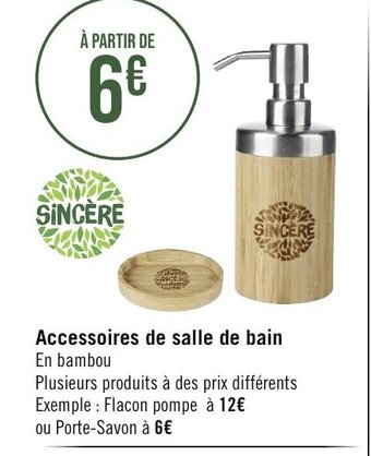 Géant Casino Accessoires de salle de bain offre