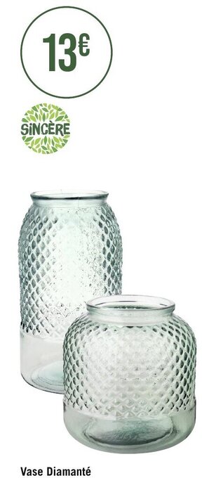 Géant Casino Vase Diamanté offre