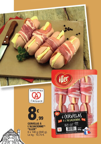 E.Leclerc CERVELAS À L'ALSACIENNE(¹) "ILLER" offre