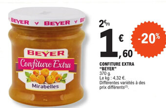 E.Leclerc CONFITURE EXTRA "BEYER" offre