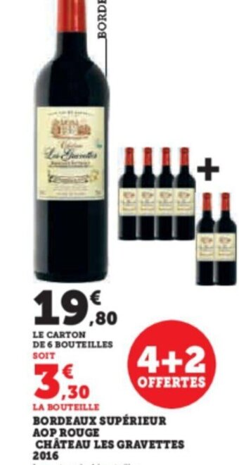BORDEAUX AOP ROUGE CHATEAU LES GRAVETTES