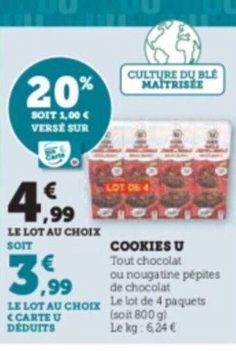 Super U COOKIES U offre