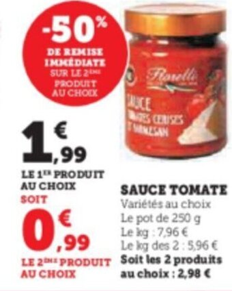 Super U SAUCE TOMATE offre