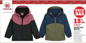 Super U COUPE VENT ENFANT offre