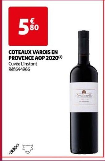 Auchan COTEAUX VAROIS EN PROVENCE AOP 2020(²) offre