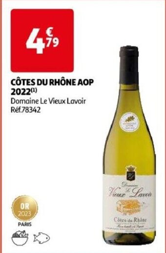 Auchan CÔTES DU RHÔNE AOP 2022 offre