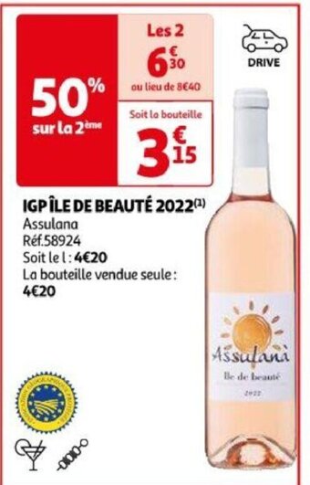 Auchan IGP ÎLE DE BEAUTÉ 2022(¹) offre