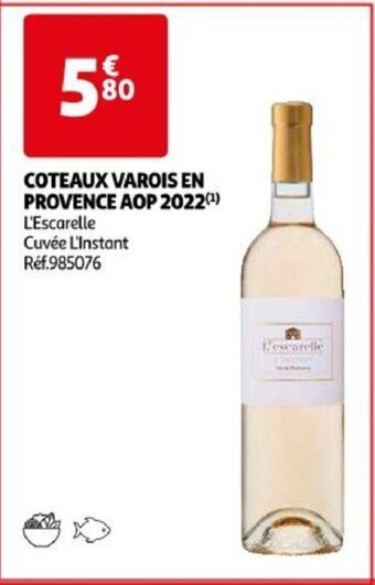 Auchan COTEAUX VAROIS EN PROVENCE AOP 2022(¹) offre