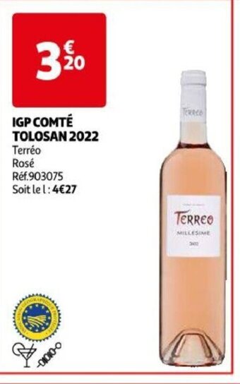 Auchan IGP COMTÉ TOLOSAN 2022 offre